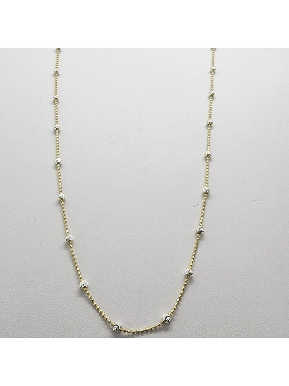 Brand New Sterling Silver 925 Beaded Style Necklace